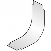 Крышка для вертикального внутреннего угла 90° шириной 50 мм оцинкованные методом Сендзимира DSB90.050 vergokan